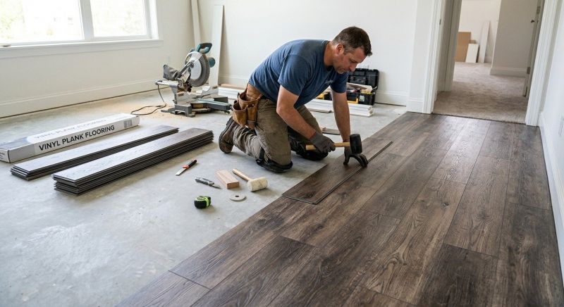 Linoleum Floor Installation in Vista, CA