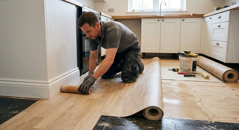 Sheet Linoleum Installation in Carlsbad, CA