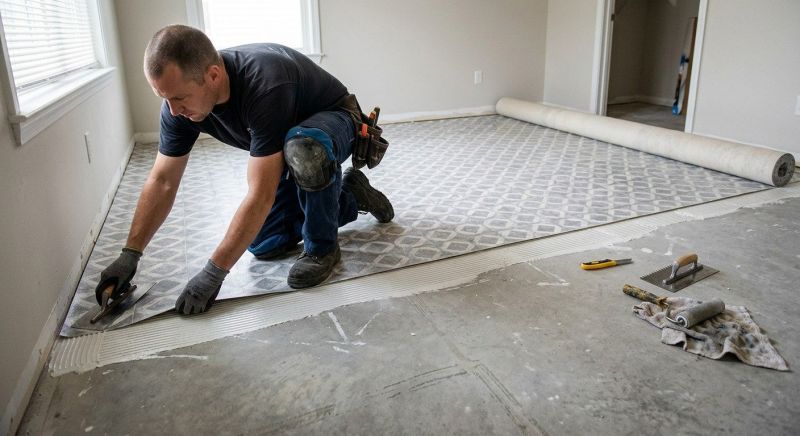 Sheet Linoleum Installation in Poway, CA