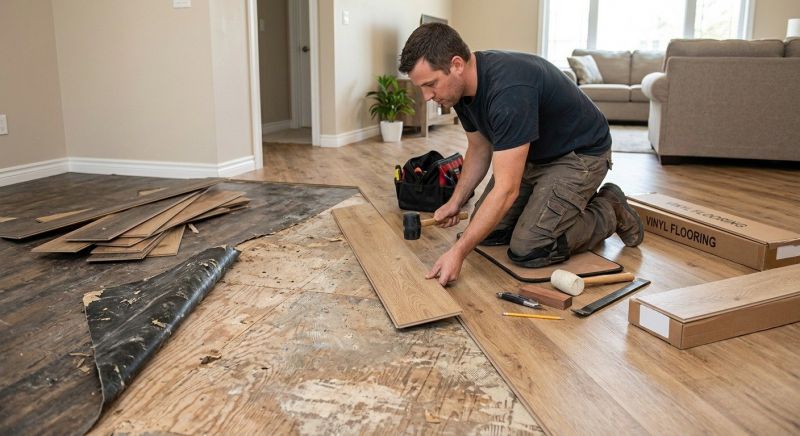 Vinyl Flooring Installation in Rancho Santa Fe, CA